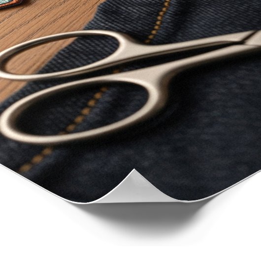 Die Kunst des Nähens Poster (Ecke)