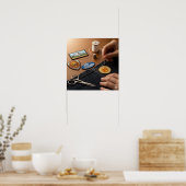 Die Kunst des Nähens Poster (Küche)