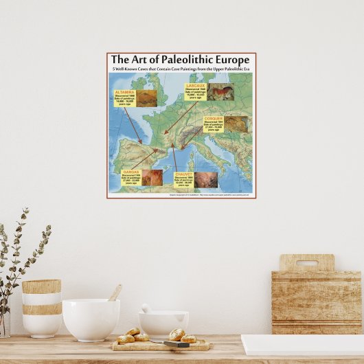 Die Kunst des paläolithischen Europas Poster (Küche)