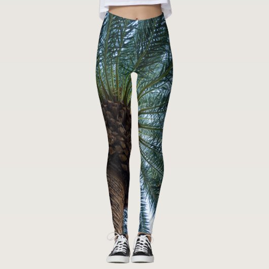 Die Kunst des Palmenbaumes Leggings (Vorderseite)