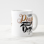 Die Kunst des positiven Hundes | Motivierend Angeb Jumbo-Tasse (Vorderseite Rechts)