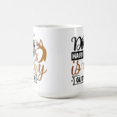 Die Kunst des positiven Hundes | Motivierend Angeb Kaffeetasse (Mittel)