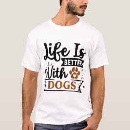 Die Kunst des positiven Hundes | Motivierend Angeb T-Shirt