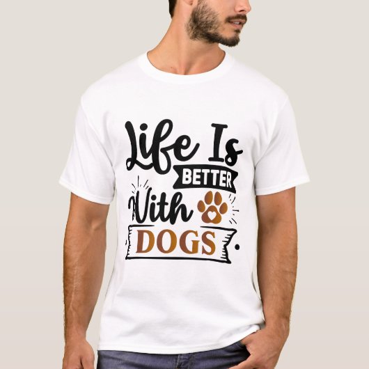 Die Kunst des positiven Hundes | Motivierend Angeb T-Shirt (Vorderseite)
