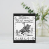 Die Kunst des Reitens Postkarte (Stehend Vorderseite)