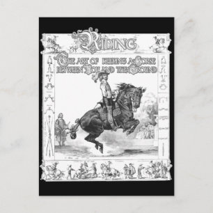 Die Kunst des Reitens Postkarte