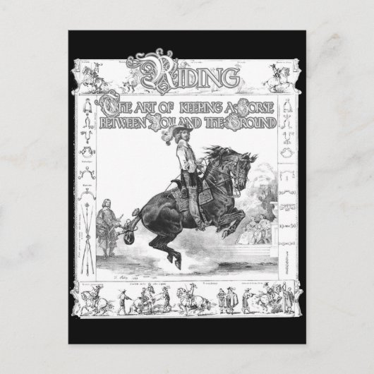 Die Kunst des Reitens Postkarte (Vorderseite)