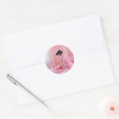 Die Kunst des rosa Geschenkes Runder Aufkleber (Umschlag)