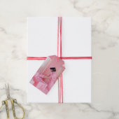 Die Kunst des rosa Geschenkverpackens Geschenkanhänger (Mit Garn)