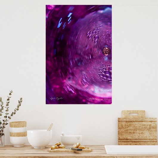 Die Kunst des Spin Cycle Wall Poster (Küche)