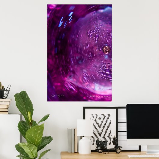 Die Kunst des Spin Cycle Wall Poster (Heimbüro)