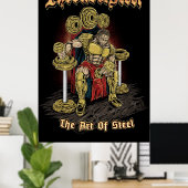 Die Kunst des Stahls - Poster (Heimbüro)