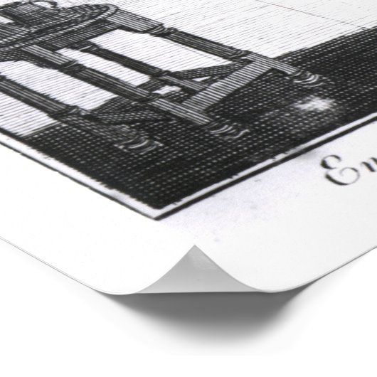 Die Kunst des Strumpf-Rahmen-Arbeitens Poster (Ecke)