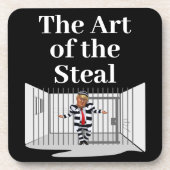 Die Kunst des Trump-Getränkekosters Getränkeuntersetzer (Vorderseite)