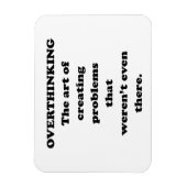 Die Kunst des Überdenkens - ein lustiger Büro Humo Magnet (Vertikal)