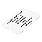 Die Kunst des Überdenkens - ein lustiger Büro Humo Magnet (Linke Seite)