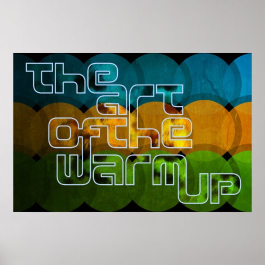 Die Kunst des warmen Posters Poster (Vorne)