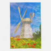 Die Kunst des Windmühle Geschirrtuch (Vertikal)