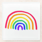 Die Kunst Ihres Kindes | Zeichnend Kinder hochlade Glasuntersetzer (Vorderseite)