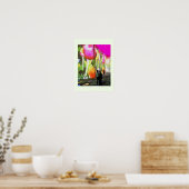 Die Kunst ist überall Poster (Küche)