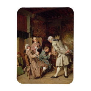 Die Kunst-Liebhaber oder der Maler, 1860 (Platte) Magnet