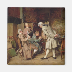 Die Kunst-Liebhaber oder der Maler, 1860 (Platte) Magnet