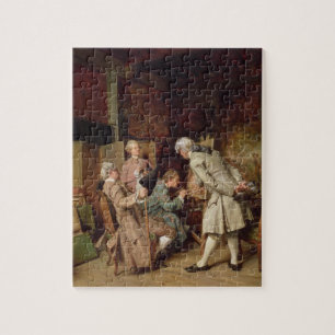 Die Kunst-Liebhaber oder der Maler, 1860 (Platte) Puzzle