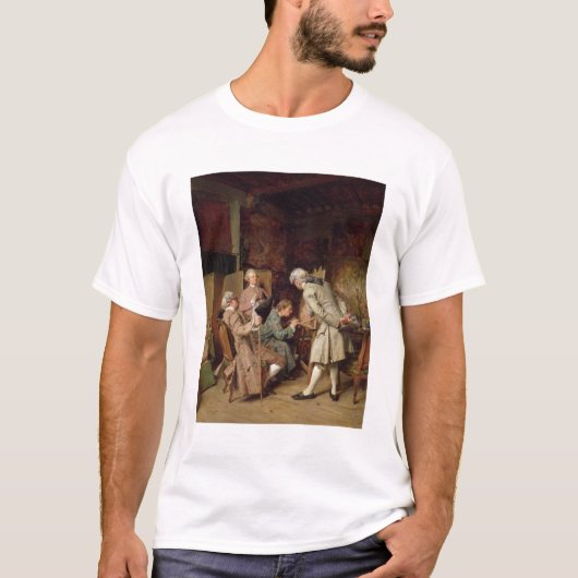 Die Kunst-Liebhaber oder der Maler, 1860 (Platte) T-Shirt (Vorderseite)