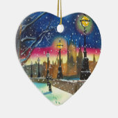 Die Kunst Londonlamplighter-Themse Gordon Bruce Keramikornament (Rechts)