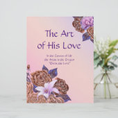 Die Kunst seiner Liebe Personalisiertes Stationärp (Stehend Vorderseite)