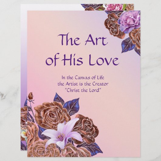 Die Kunst seiner Liebe Personalisiertes Stationärp (Vorne/Hinten)