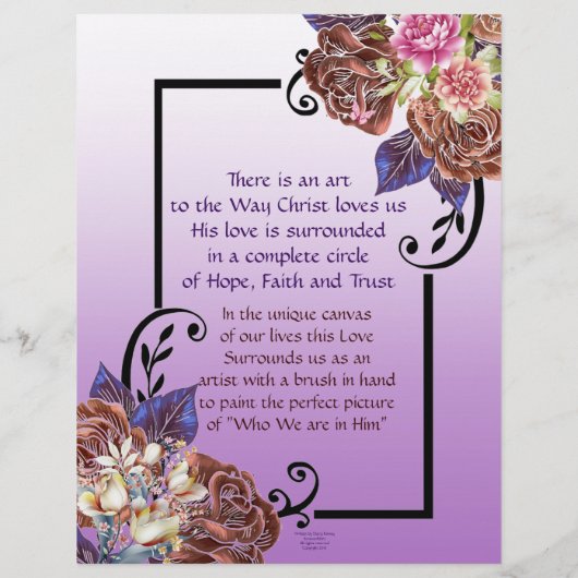 Die Kunst seiner Liebe Personalisiertes Stationärp (Rückseite)