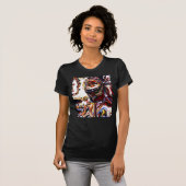 Die Kunst-Spitze der Frauen "oben" schauend T-Shirt (Vorne ganz)