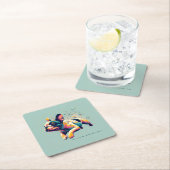 Die Kunst unter dem Blau Rechteckiger Pappuntersetzer (Vor Ort)