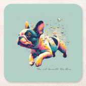 Die Kunst unter dem Blau Rechteckiger Pappuntersetzer (Vorderseite)