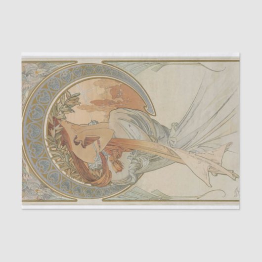 Die Kunst von Alphonse Mucha Seidenpapier (Vorderseite)