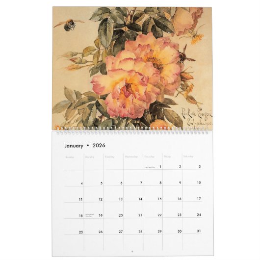 Die Kunst von Paul de Longpré Kalender (Jan 2026)