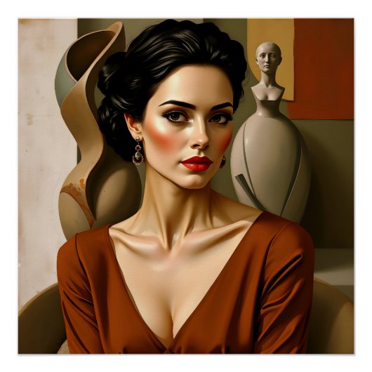 Die Kunst zwischen uns - buntes Portrait Poster (Vorderseite)