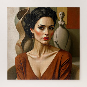 Die Kunst zwischen uns - buntes Portrait Puzzle