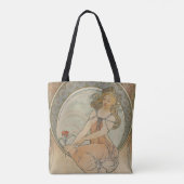 Die Künste 3 von Alphonse Mucha Tasche (Rückseite)
