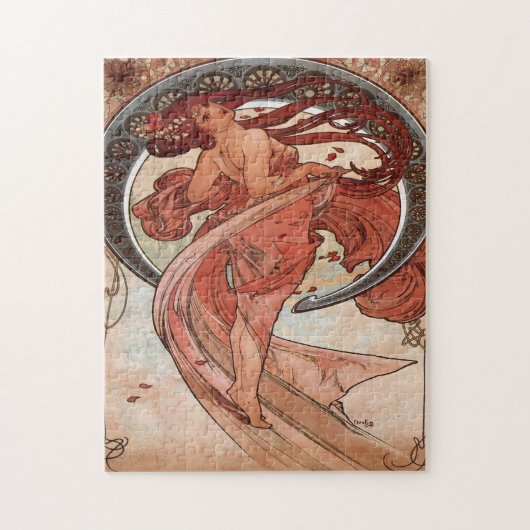 Die Künste - Tanz (1898) Alphonse Mucha Puzzle (Vertikal)