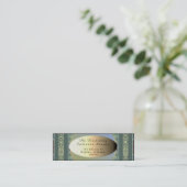 Die Kunsthandwerkskarte Mini Visitenkarte (Stehend Vorderseite)