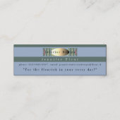 Die Kunsthandwerkskarte Mini Visitenkarte (Rückseite)