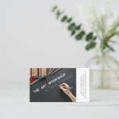 Die Kunsthandwerkskarte White Artist Visitenkarte (Stehend Vorderseite)