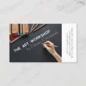 Die Kunsthandwerkskarte White Artist Visitenkarte (Vorderseite)