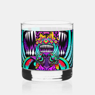 Die Kunstkriege füttern - Ken Gage Art Whiskyglas