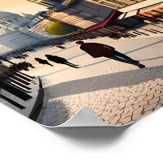 Die Künstlerecke Montmartre Poster (Ecke)