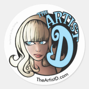 Die Künstlerin D von Daz Girling Sticker