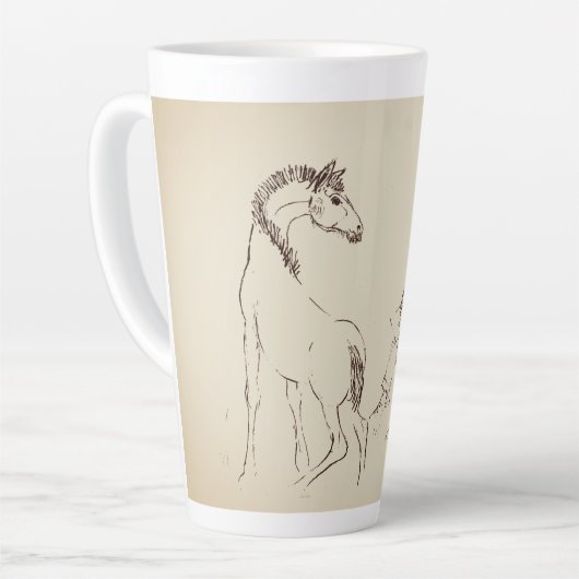 Die Künstlerin Latte Tasse (Linke Ecke)