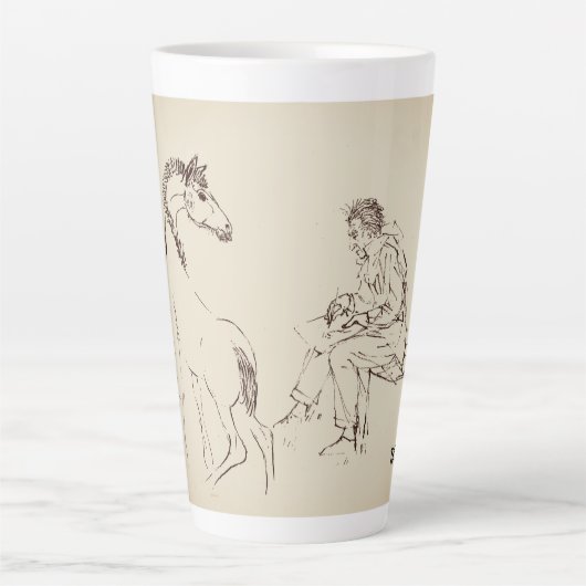 Die Künstlerin Latte Tasse (Vorderseite)